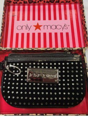 Betsey Johnson Studded Coin Purse Key Pouch w/ Box & Tag – Vintage Y2K